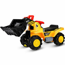 Load image into Gallery viewer, 6V Electric Kids Ride On Bulldozer Pretend Play Truck Toy with Adjustable Bucket - Color: Yellow

