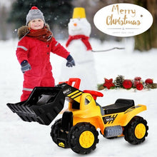Load image into Gallery viewer, 6V Electric Kids Ride On Bulldozer Pretend Play Truck Toy with Adjustable Bucket - Color: Yellow
