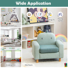 Load image into Gallery viewer, Kids Sofa with Armrest and Thick Cushion-Green - Color: Green
