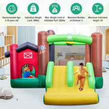 Load image into Gallery viewer, Farm Themed 6-in-1 Inflatable Castle with Trampoline and 735W Blower - Color: Multicolor
