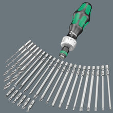 Load image into Gallery viewer, Wera Ratcheting Screwdriver Handle with Assorted SAE Bits (17-Piece Set)
