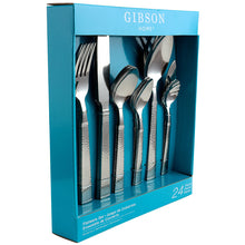 Load image into Gallery viewer, Gibson Prato 24 Piece Stainless Steel Flatware Set
