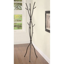 Load image into Gallery viewer, Metal Tree Branch Style Coat Rack with Multiple Hooks in Black