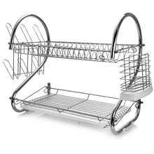 Load image into Gallery viewer, Megachef 22 Inch Two Shelf Dish Rack
