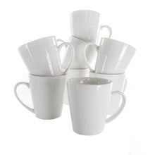Load image into Gallery viewer, Elama Amie 8 Piece 12 Ounce Porcelain Mug Set In White
