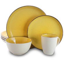 Load image into Gallery viewer, Elama Mellow-yellow 16-piece Dinnerware Set
