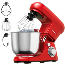 Load image into Gallery viewer, 5.3 Qt Stand Kitchen Food Mixer 6 Speed with Dough Hook Beater-Red - Color: Red