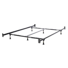 Load image into Gallery viewer, Queen/King Adjustable Metal Bed Frame with Headboard Footboard Brackets
