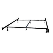 Load image into Gallery viewer, Queen/King Adjustable Metal Bed Frame with Headboard Footboard Brackets