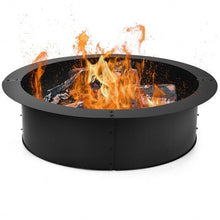 Load image into Gallery viewer, 36 inch Round Steel Fire Pit Ring Line for Outdoor Backyard