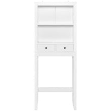 Load image into Gallery viewer, Toilet Space Saver Bathroom Organizer Storage Shelf with Drawers - Color: White