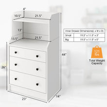 Load image into Gallery viewer, Modern Storage Dresser with Anti-toppling Device-White - Color: White