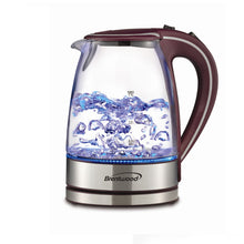 Load image into Gallery viewer, Brentwood 1.7-liter Tempered Glass Tea Kettle In Purple
