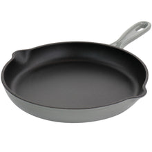 Load image into Gallery viewer, Megachef Round 10.25 Inch Enameled Cast Iron Skillet In Gray
