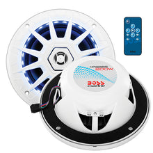 Load image into Gallery viewer, Boss Audio Marine 6.5&quot; 2-Way Speaker with RGB LED Illumination (White)
