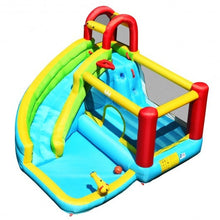 Load image into Gallery viewer, 6-in-1 Inflatable Bounce House with Climbing Wall and Basketball Hoop without Blower
