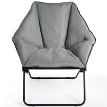 Load image into Gallery viewer, Oversized Foldable Leisure Camping Chair with Sturdy Iron Frame