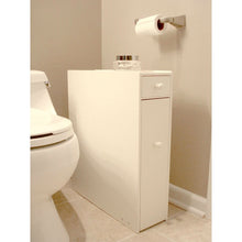 Load image into Gallery viewer, Space Saving Bathroom Floor Cabinet in White Wood Finish