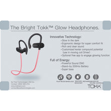 Load image into Gallery viewer, Tokk TMX09B Glow In-Ear Bluetooth Earbuds with Microphone (Black)