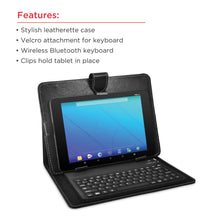 Load image into Gallery viewer, Ematic EUK101 10-Inch Bluetooth Universal Tablet Keyboard Case