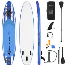 Load image into Gallery viewer, 11 Feet Inflatable Adjustable Paddle Board with Carry Bag - Color: Blue - Size: L