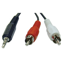 Load image into Gallery viewer, Tripp Lite P314-006 3.5 mm Stereo to 2 RCA Audio Y-Splitter Adapter (6-Feet)