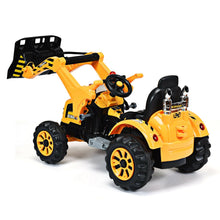 Load image into Gallery viewer, 12 V Battery Powered Kids Ride on Dumper Truck-Yellow. - Color: Yellow