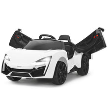 Load image into Gallery viewer, 12V 2.4G RC Electric Vehicle with Lights-White - Color: White