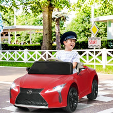 Load image into Gallery viewer, Kids Ride Lexus LC500 Licensed Remote Control Electric Vehicle-Red - Color: Red