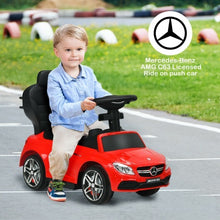 Load image into Gallery viewer, 3-in-1 Mercedes Benz Ride-on Toddler Sliding Car-Red - Color: Red