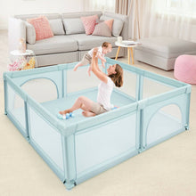 Load image into Gallery viewer, Large Infant Baby Playpen Safety Play Center Yard with 50 Ocean Balls-Blue - Color: Blue