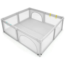 Load image into Gallery viewer, Large Infant Baby Playpen Safety Play Center Yard with 50 Ocean Balls-Gray - Color: Gray