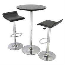 Load image into Gallery viewer, 3 Piece Modern Dining Set with Bistro Table and Two Stools