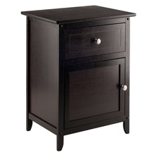 Load image into Gallery viewer, Espresso Wood End Table Nightstand Accent Table